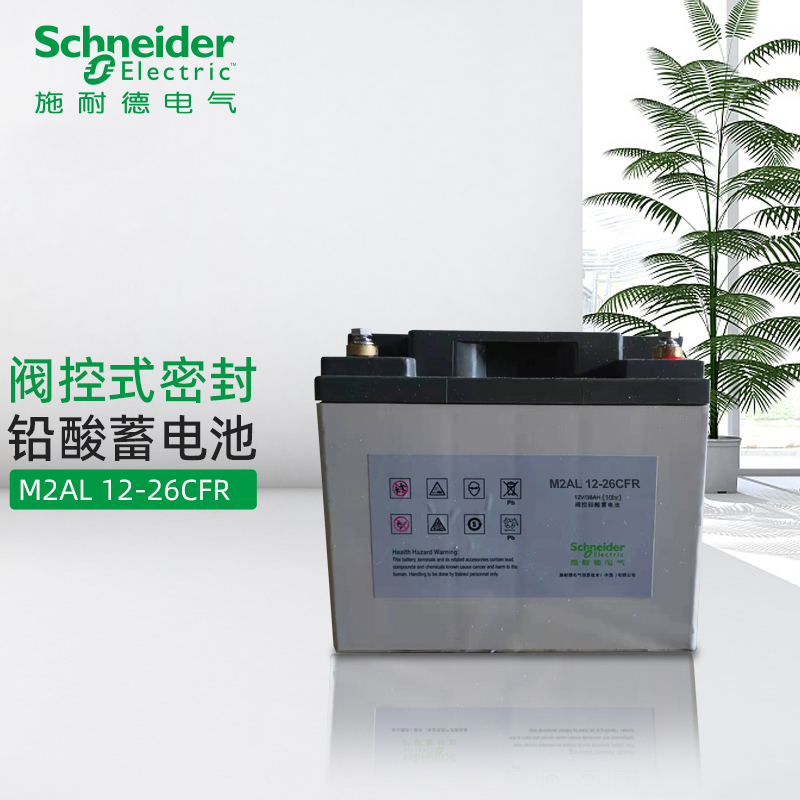 施耐德蓄電池M2AL12-26CFR12V26AH20Hr不間斷UPS電源