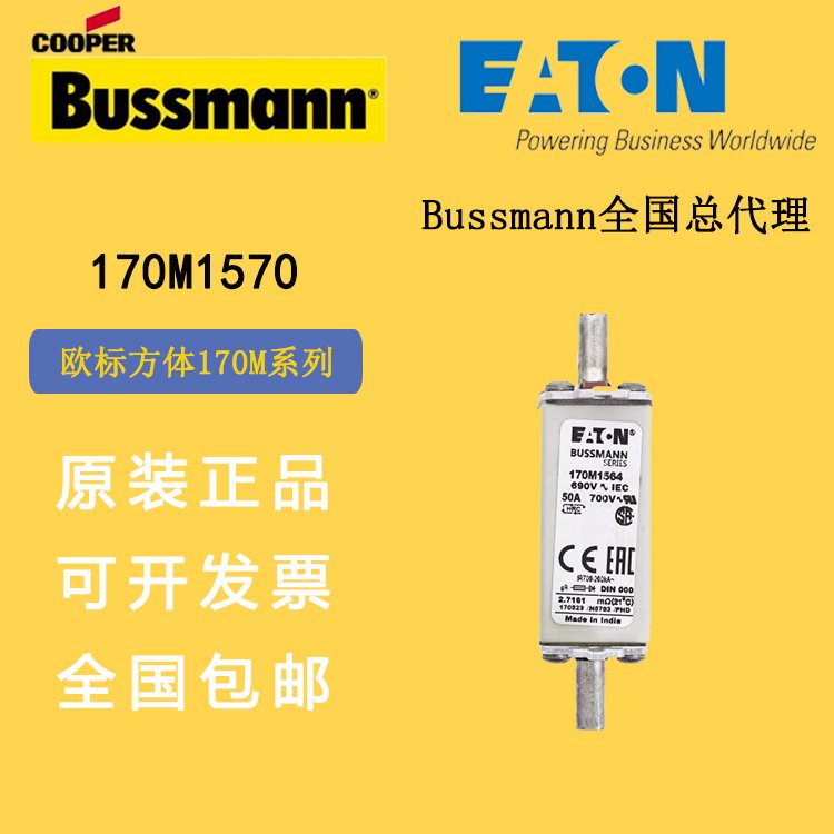 170M1570巴斯曼快速熔斷器美國(guó)bussmann690V200A