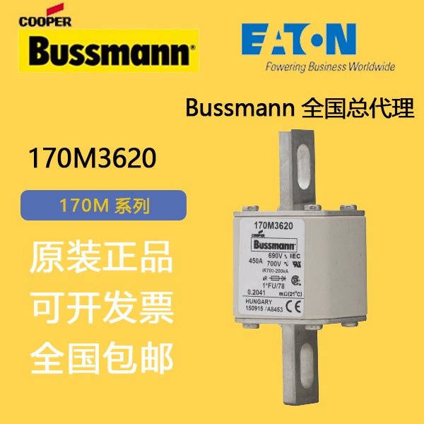 美國巴斯曼快速熔斷器170M3620bussmann熔斷器選型手冊