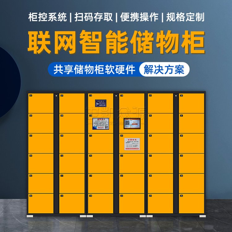 智能超市條碼電子存包柜指紋儲物人臉識別寄存酒吧微信收費(fèi)手機(jī)柜