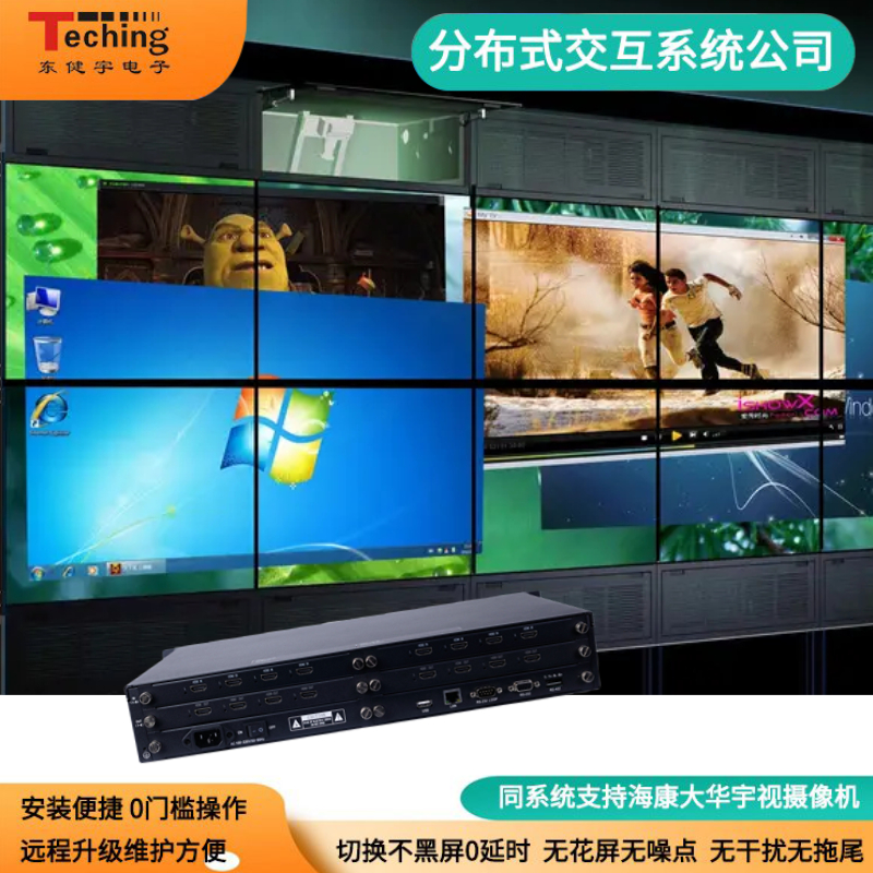 東健宇純硬件linux架構(gòu)3*2拼接輸出辦公樓監(jiān)控圖像處理云服務(wù)器