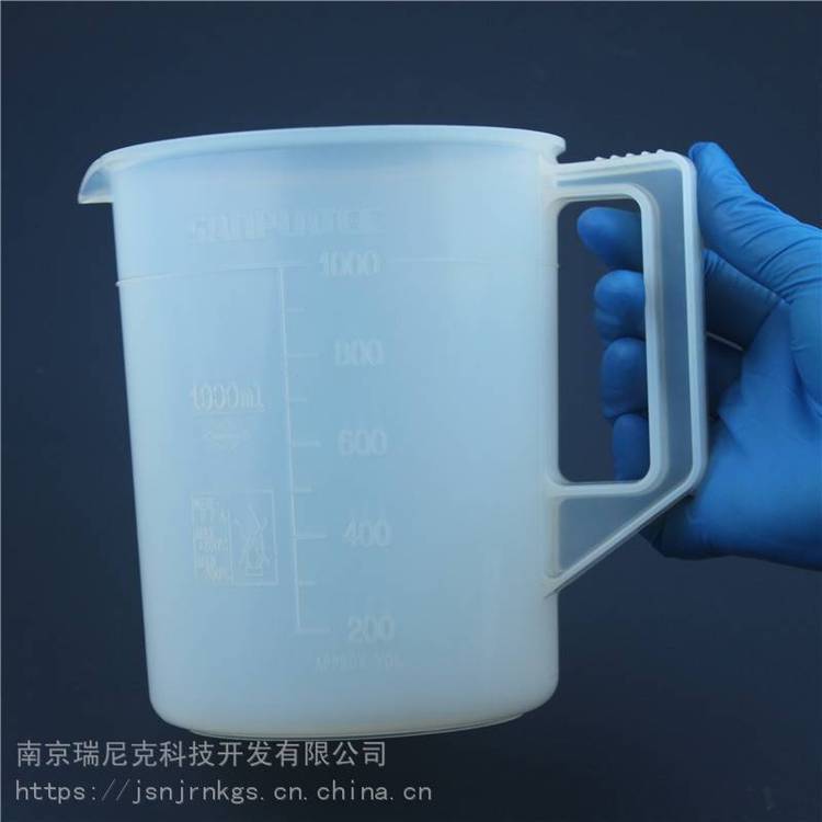 PFA燒杯量杯刻度帶柄帶把手氟樹脂實驗室大規(guī)格1000ml