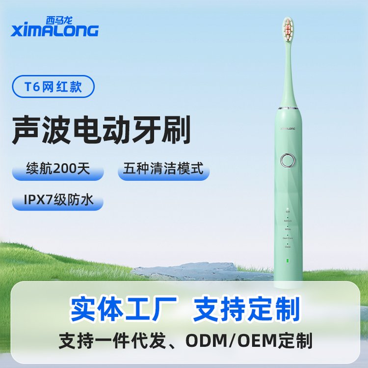 大牌電動(dòng)牙刷代工西馬龍新品電動(dòng)式牙刷定制加工