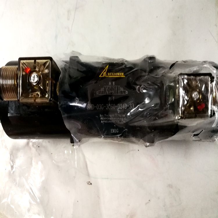 REXPOWER電磁閥，疊加閥，銳力換向閥SHD-03G-2B2-A22D-33原廠