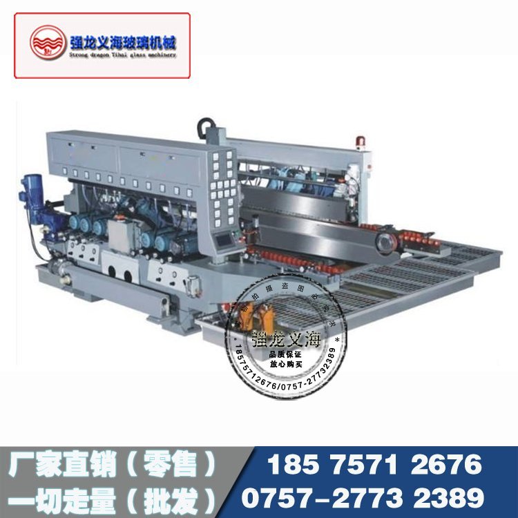 玻璃直線雙邊磨邊機(jī)雙邊機(jī)靠輪高速雙邊磨原理