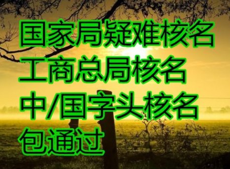 怎么辦理無區(qū)域疑難核名手續(xù)