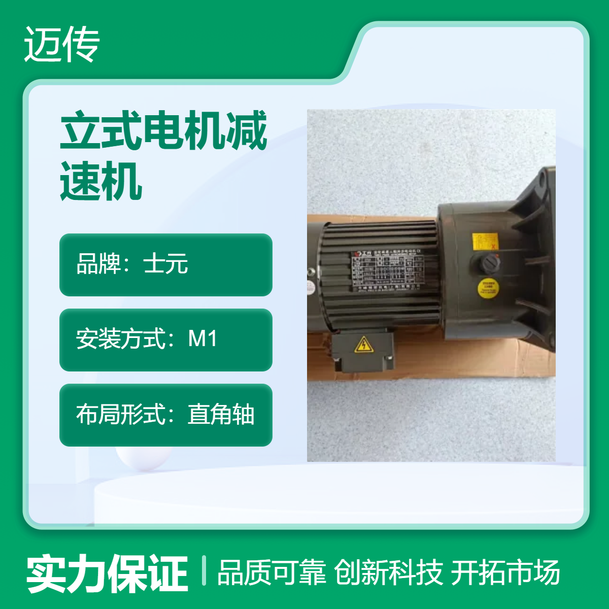 士元立式電機(jī)減速機(jī)硬齒面減速電機(jī)法蘭式安裝輸出40轉(zhuǎn)每分左右