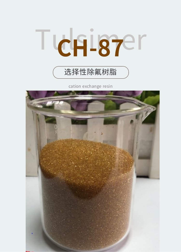 進(jìn)口Tulsimer除氟樹(shù)脂CH-87高鹽吸附氟化物工藝材料