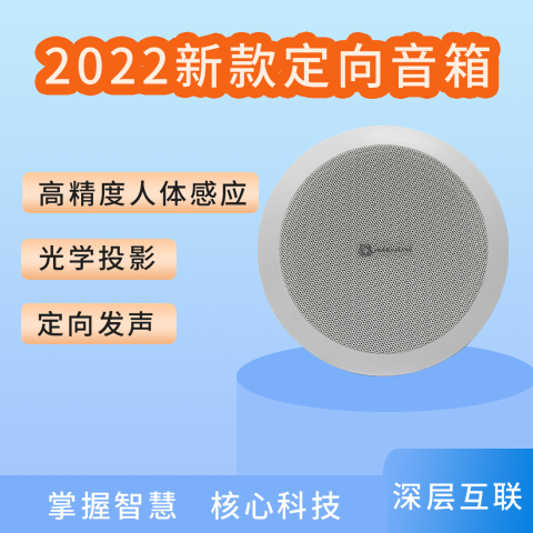 深層互聯(lián)指講?定向音箱超聲波指向性揚(yáng)聲器定向音響生產(chǎn)廠家-吸頂