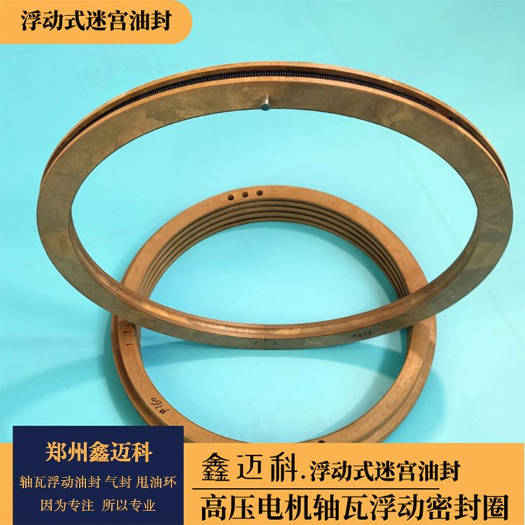 PI浮動(dòng)式電機(jī)迷宮油封用于高壓電動(dòng)機(jī)維修的聚酰亞胺電機(jī)油封