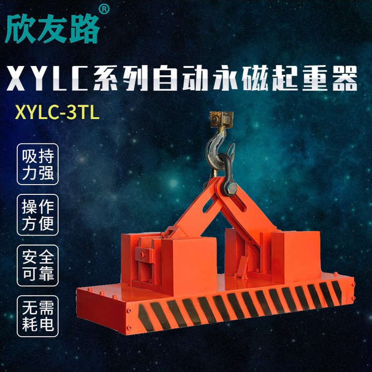 欣友路XYLC系列自動(dòng)永磁起重器吊鋼板專(zhuān)用吊具吸盤(pán)鋼板吊裝器