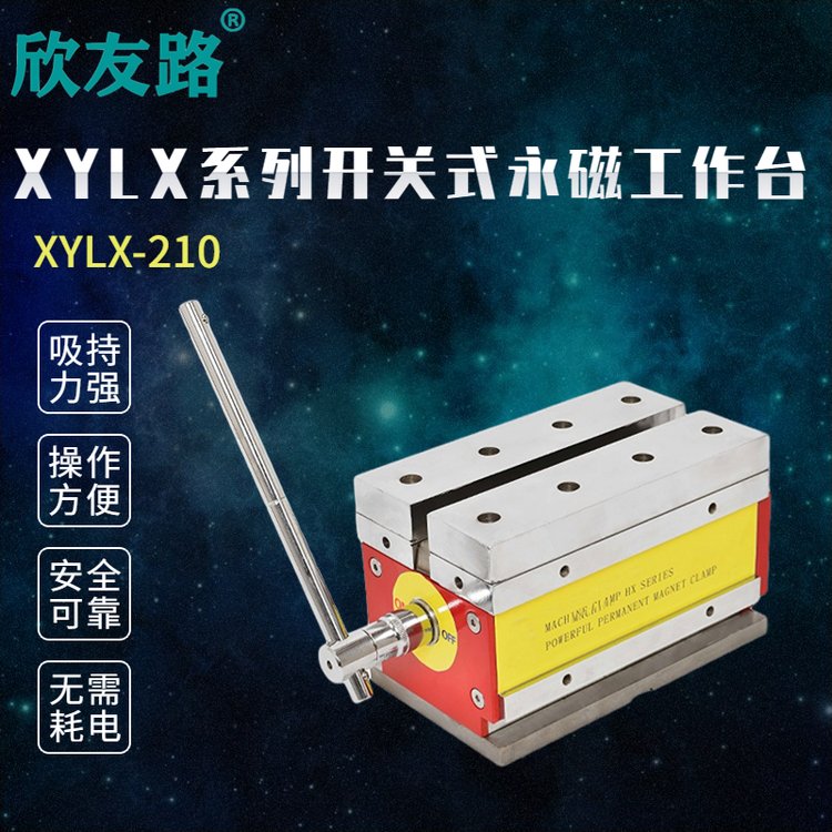 欣友路XYLX系列開關(guān)式永磁工作臺(tái)吸盤夾具采用雙極性磁差原理