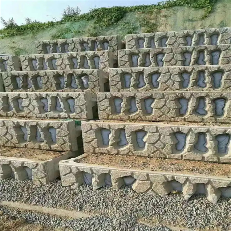 預(yù)制混凝土護坡框階梯式生態(tài)框植草框河堤水泥擋土框