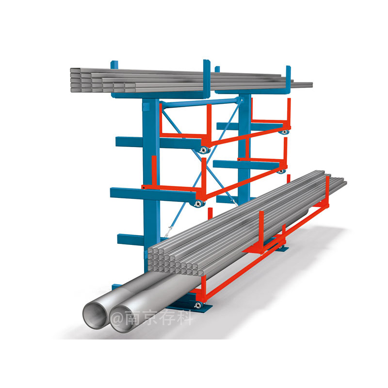 鋼管貨架CK-SS-90伸縮懸臂物料擺放架行吊配套存放鋁材存科