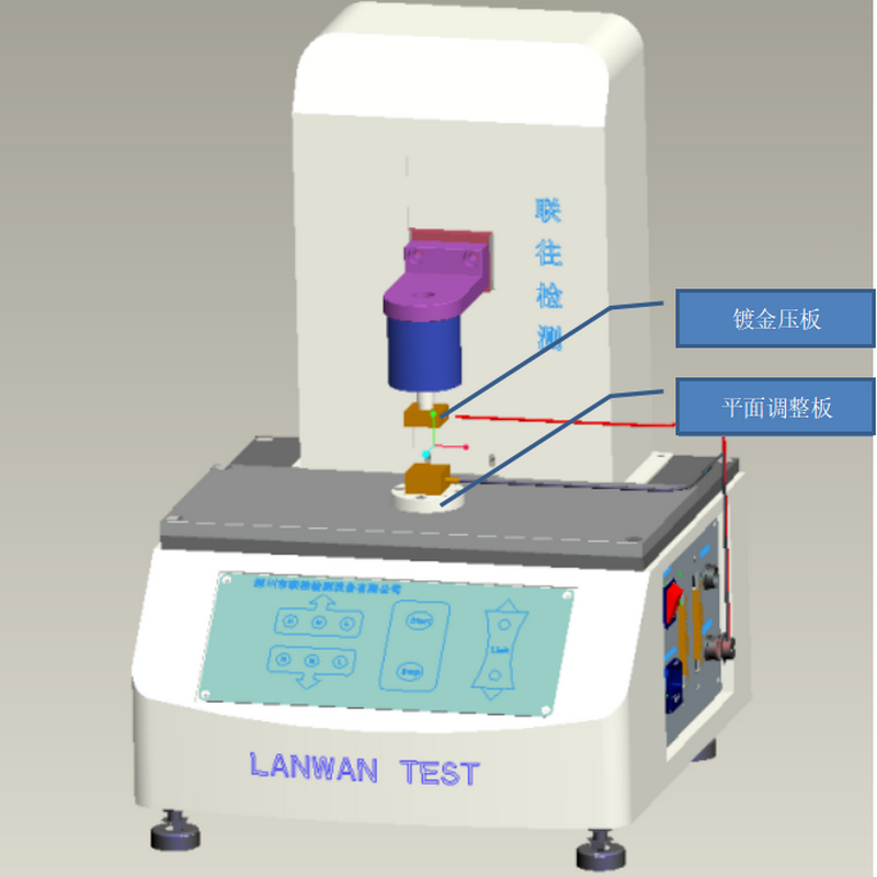 導(dǎo)電泡棉壓力阻抗試驗機，導(dǎo)電膜膠荷重電阻測試機