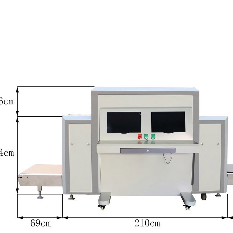車站碼頭高鐵站行李包裹安檢儀ZK-10080D高清物流安檢機尺寸圖