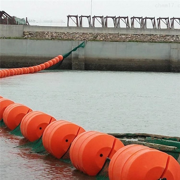 電站水草攔截設備浮筒水電站水草圍欄浮筒水面垃圾處理器