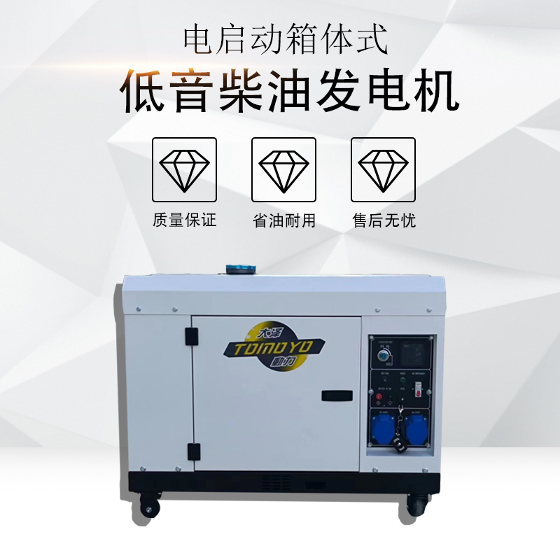 大澤動力低音箱體式8KW柴油發(fā)電機TO9800ET-JV50hz廠房備用省心用