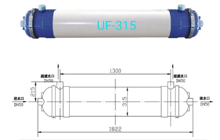 時代華創(chuàng)UF-315超濾膜，管式超濾，柱式超濾，浸沒式超濾