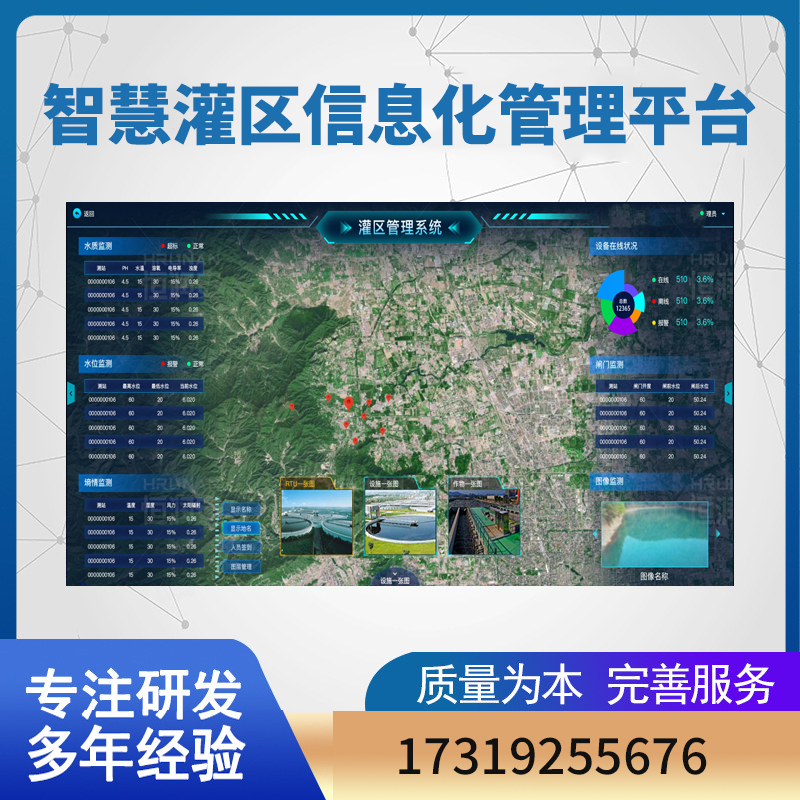 灌區(qū)信息化管理系統(tǒng)智慧灌區(qū)云平臺(tái)實(shí)時(shí)水雨情、氣象墑情監(jiān)測(cè)