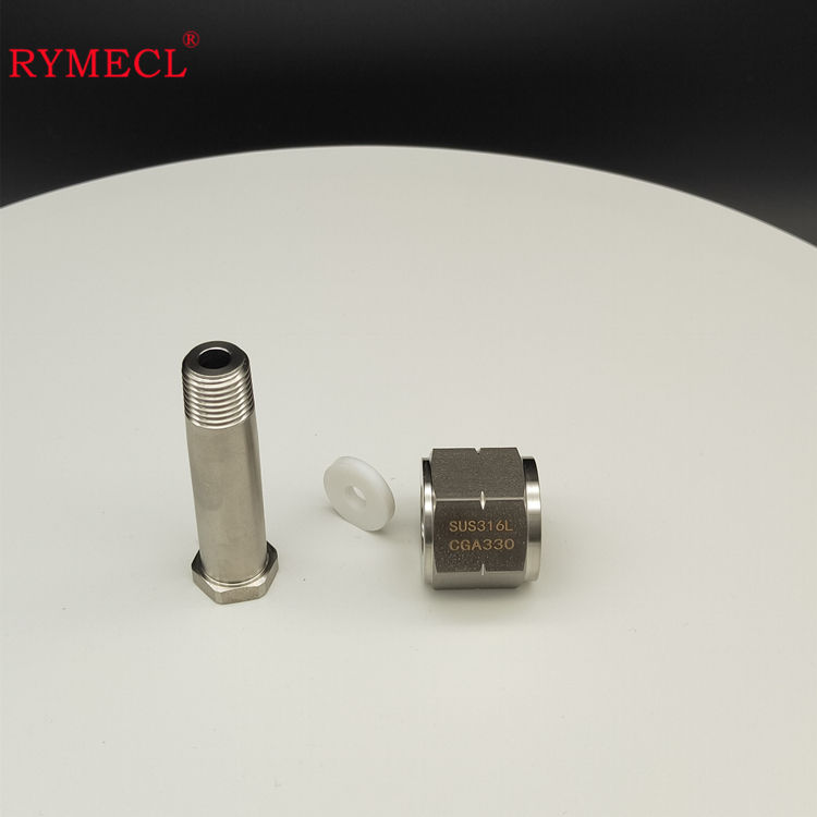 RYMECL耐腐蝕氯化氫氣體專用不銹鋼平面密封鋼瓶接頭CGA330