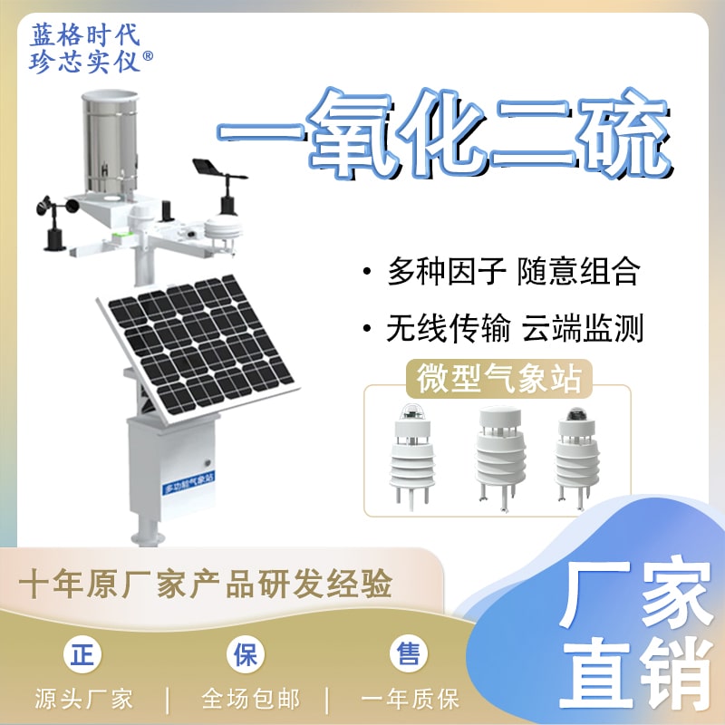 一氧化二硫自動微型儀器設(shè)備氣體溫濕度多參數(shù)探測無線監(jiān)測站室外