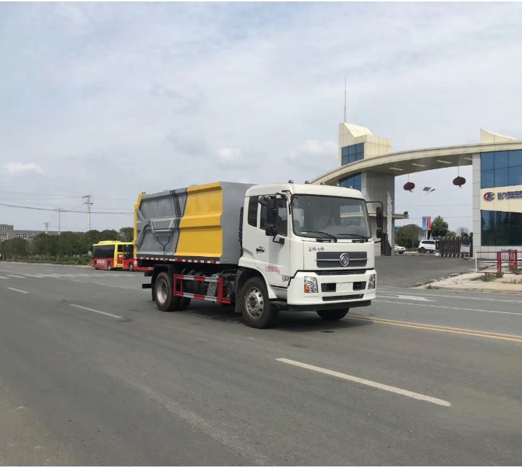 國(guó)六東風(fēng)天錦15方對(duì)接垃圾車密封蓋環(huán)衛(wèi)車全國(guó)可上聯(lián)保