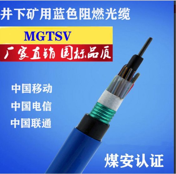 礦井專用阻燃光纜MGTSV-12B1煤安認證產(chǎn)品