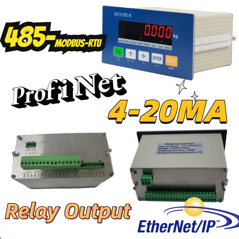 XH3180-PN通訊儀表，工業(yè)秤profinet（PN）通訊協(xié)議4-20MA控制PLC