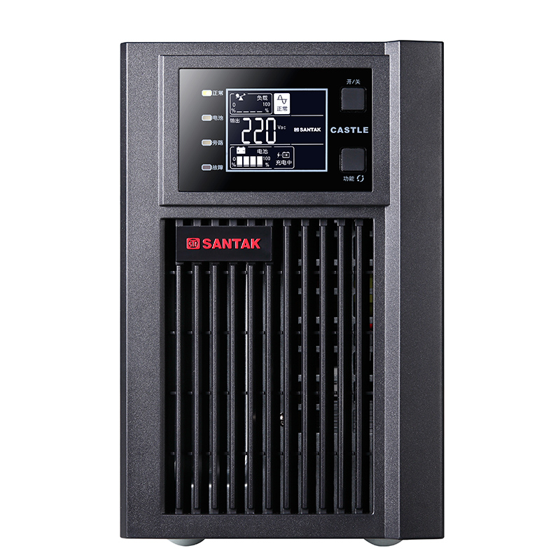 山特C1K在線式UPS內(nèi)置電池智能穩(wěn)壓標機1KVA\/800W機房工作站備用