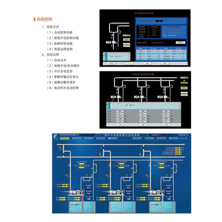 煤礦排水（水泵房）無人值守監(jiān)控系統(tǒng)無線監(jiān)測遠(yuǎn)程控制與報警