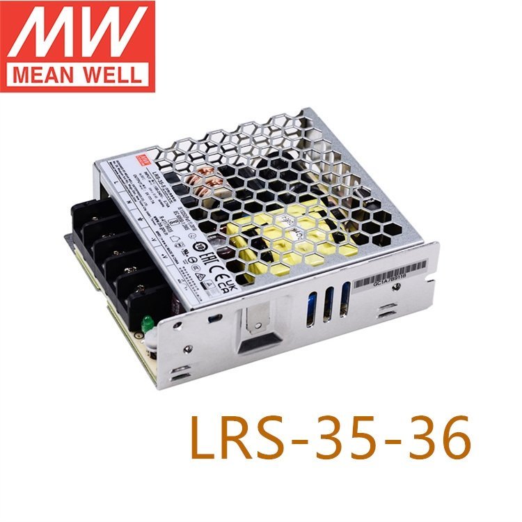 LRS-35-3635w36v1a單組輸出鐵殼工控監(jiān)控12v明緯開關(guān)電源