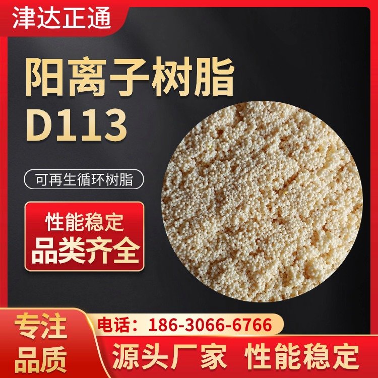 津達(dá)正通D113陽(yáng)離子交換樹(shù)脂廠家弱酸性電鍍污水除鎳大孔樹(shù)脂