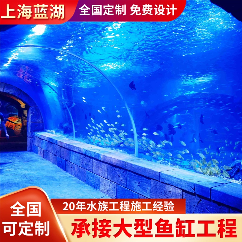 藍(lán)湖海洋館方案設(shè)計建造公司水族館景觀工程亞克力海底隧道定制