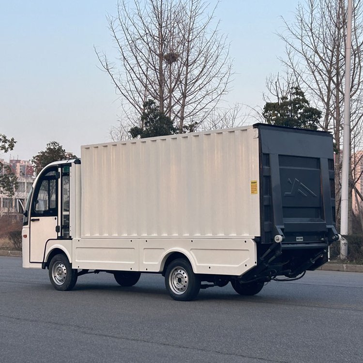 景區(qū)電動四輪箱式貨車搬運車廠區(qū)電瓶載貨車