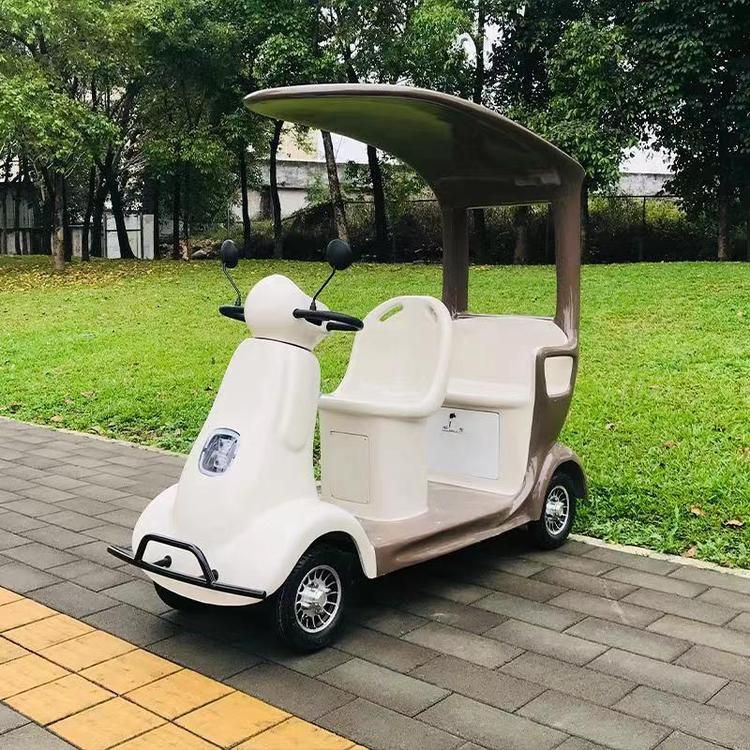 傲虎三座代步車景區(qū)商場室內(nèi)小火車室外無軌電動車零排放