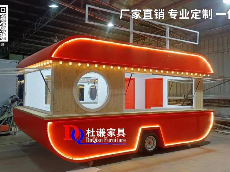 杜謙家具歐式移動餐車款式新結(jié)構(gòu)性強的流動餐車