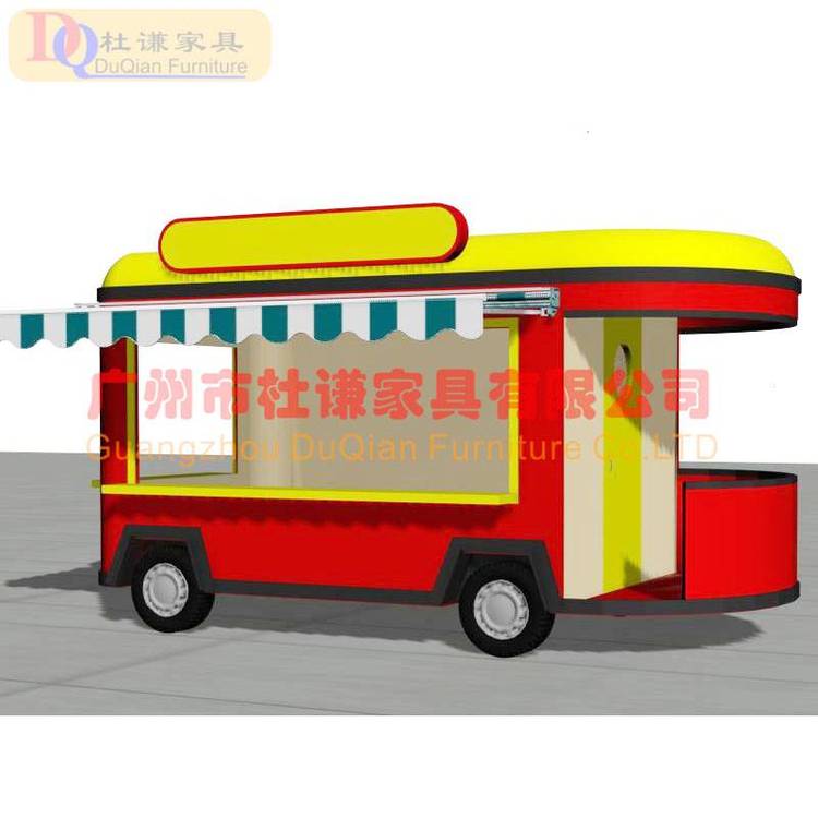 工廠設(shè)計食品攤位車戶外廣場售貨亭步行街售貨車