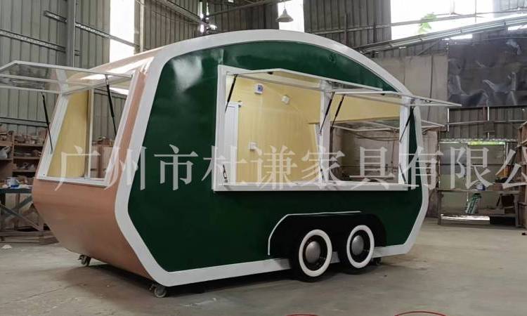 杜謙家具移動(dòng)外擺餐車(chē)步行街售賣(mài)奶茶小吃冰淇淋咖啡