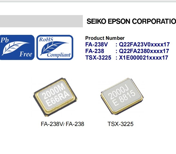 Q22FA23V0018000晶振FA-238V晶體日本愛普生無(wú)源諧振器汽車電子