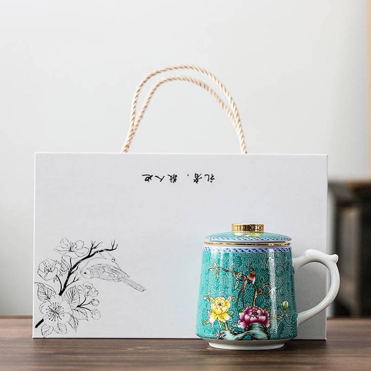 節(jié)日答謝客戶禮品茶杯定制十周年活動(dòng)典禮紀(jì)念品陶瓷茶杯廠家