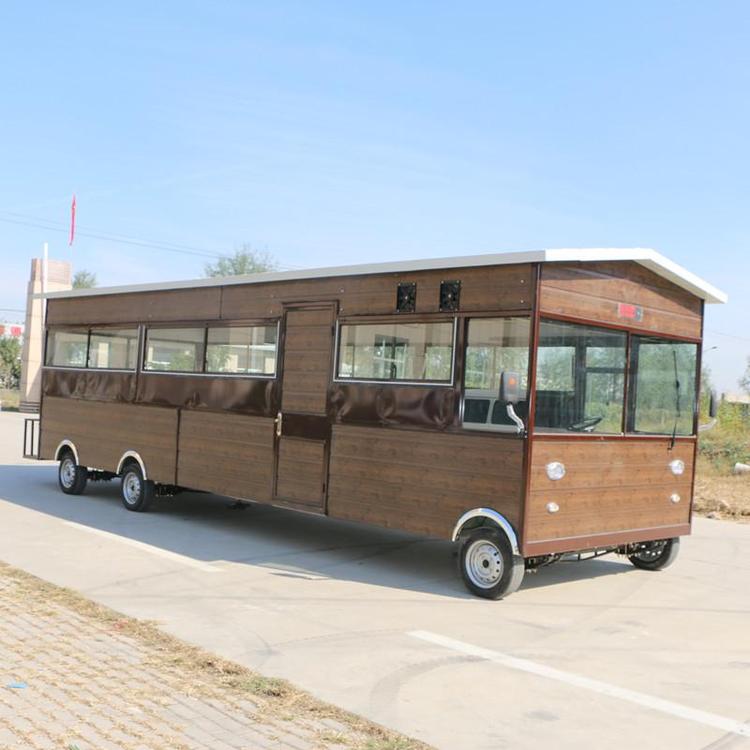 供應批量仿古車億品香流動餐車加長小吃車流動售貨車