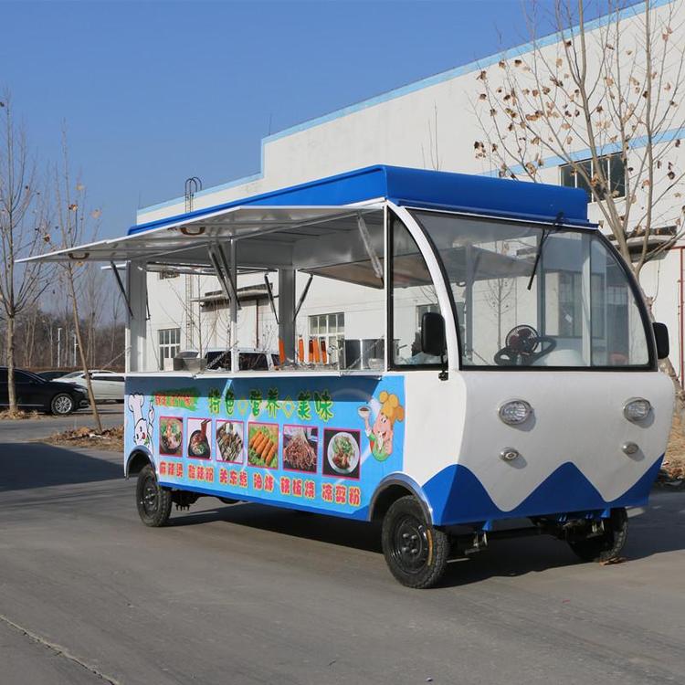 靜海億品香餐車廠家批量小吃車移動炸串車四輪迷你小吃車快餐車