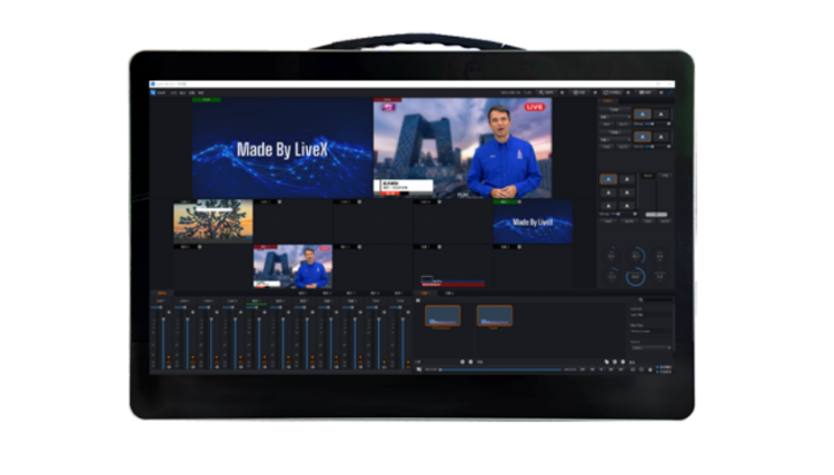 H4M便攜式LiveX融媒體全能機虛擬摳像直播推流豎屏直播
