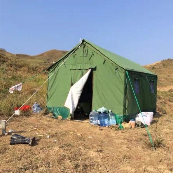 大型戶外帳篷加厚施工工程帳篷救災(zāi)軍工地帳篷民用防雨水棚帆布養(yǎng)蜂棉帳篷隔熱