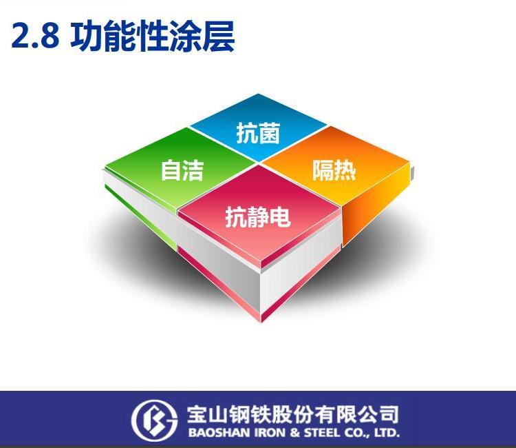 國標GY03橄欖灰0.5*1000上海寶鋼抗靜電彩鋼卷用途