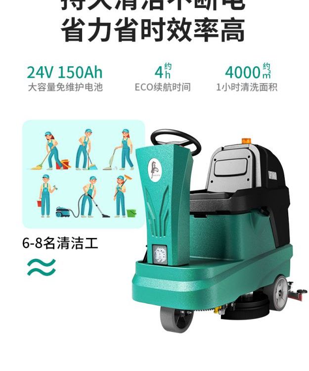 瑪照里F80A駕駛式洗地機工廠車間醫(yī)院商用酒店物業(yè)小區(qū)商場清掃機