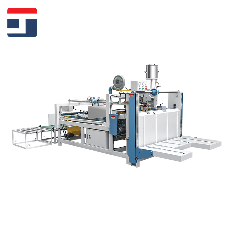 半自動(dòng)單片糊箱機(jī)TJ-HA高速紙箱成型設(shè)備紙板裝釘機(jī)