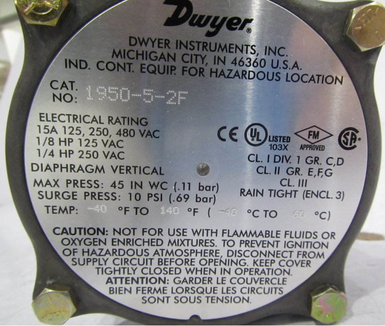 1950G-0-B-24，1950G-1-B-24，1950G-5-B-24原裝進口壓力控制器