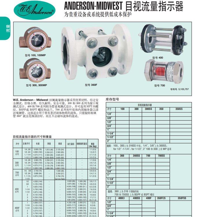 SFI系列可視流量指示器美國Dwyer質量優(yōu)全新現(xiàn)貨